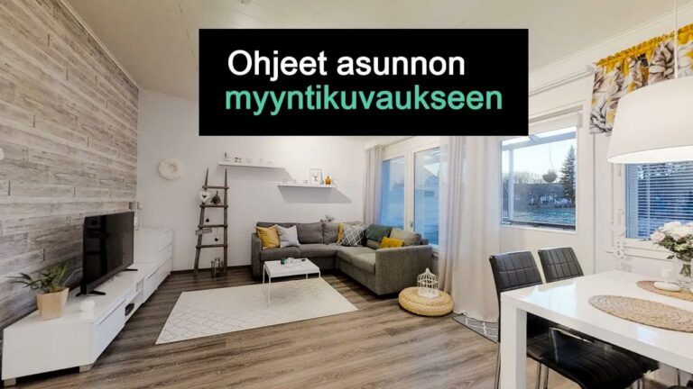 Ohjeet asunnon myyntikuvaukseen